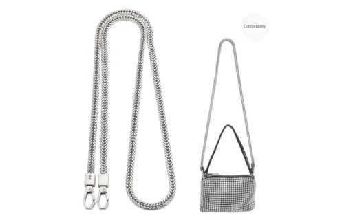 Kim Yeon sha Metal Shoulder Straps Silver