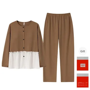 GOSO Pajama Set Women's Gift Box Set Coffee