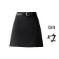 (Black with Belt+Bowknot Hair Tie) Comes with