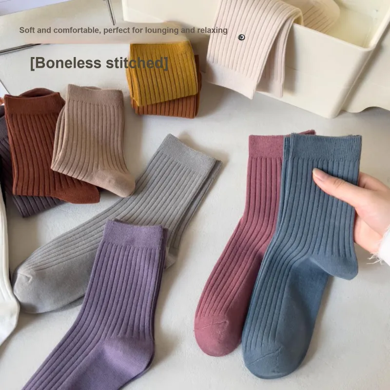 XXLLG Mid Calf Socks Women's 3 Pack-7