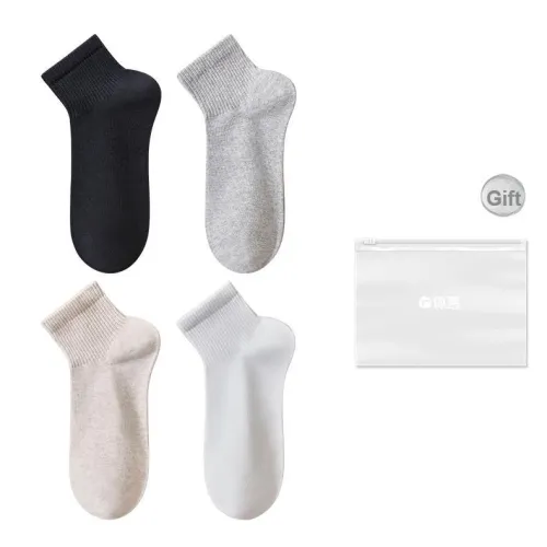 Temooues Mid Calf Socks Men's Shopping Bag Combo Set