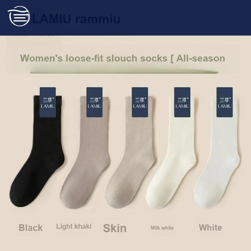 Lan Miao Mid Calf Socks Women's 5 Pack-1