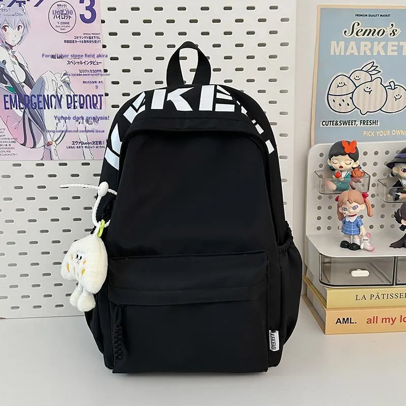 Wolfhorse Nylon Backpack Unisex Pink/Blue/White/Black/Yellow/Red-37