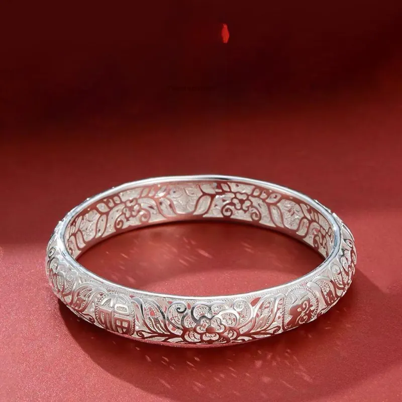 DVNRR S 999 Fine Silver Bangles Women's-1