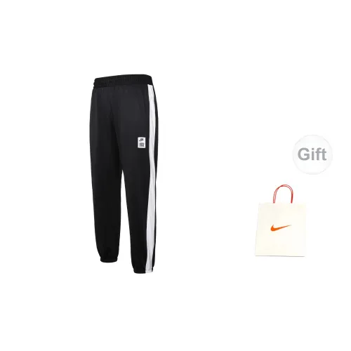 Nike Casual Pants Men Black Warm Sports Pants+Gift Bag