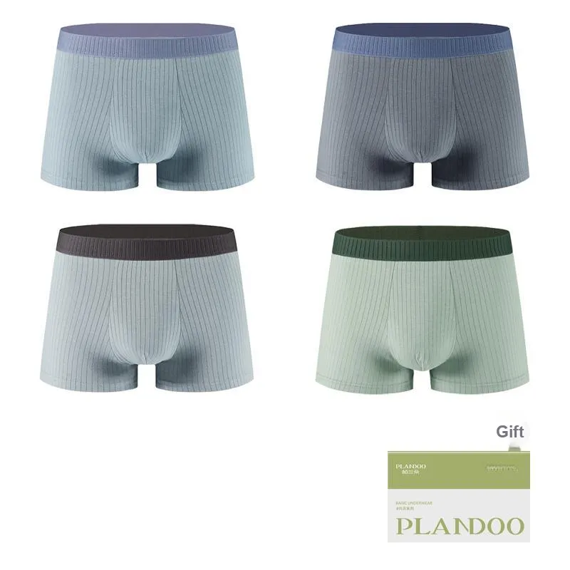 PLANDOO Underpants Men's Gift Box Set Of 4-10