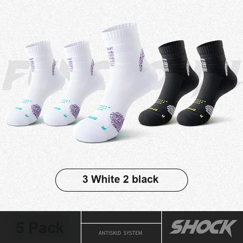 ROBINHOOD Basketball Socks Men's 5 Pack-5