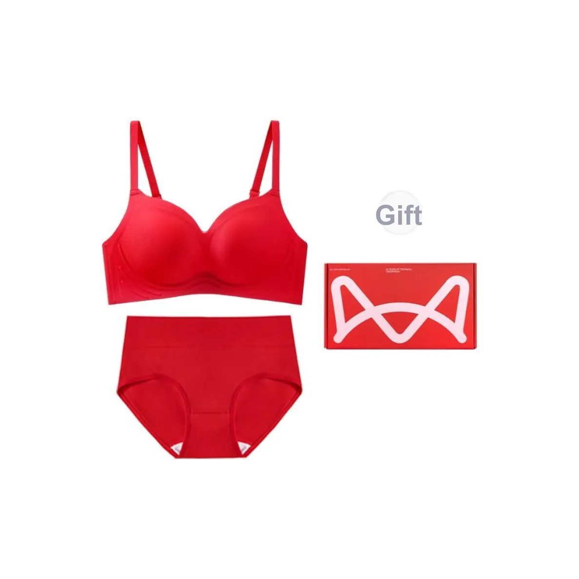 MIIOW Underwear Set Women's Gift Box Set Red