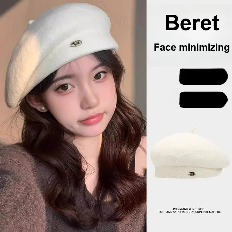 Shizhu Face Slimming Berets Women's Multiple Colors-2