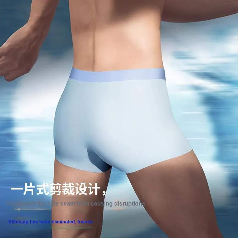 RED DRAGONFLY Seamless Ice Silk Underpants Men's Box 3 Pack-5