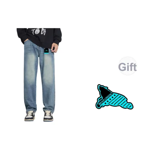 BEAR UNION Синий Унисекс Джинсы