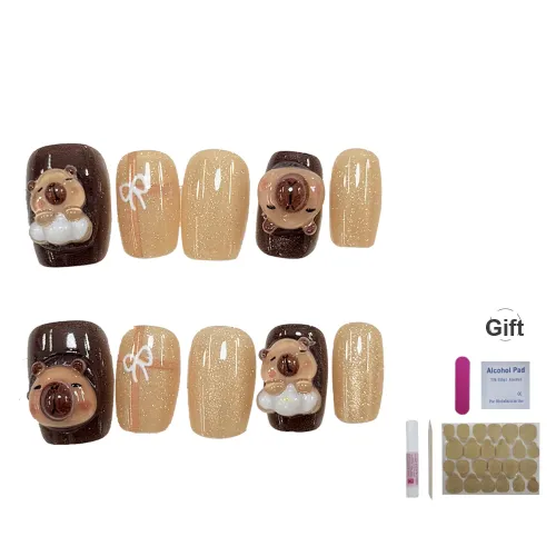 UNSEKI Бараду Медвежонок Премиум Feel Фальшивая Погоня Короткий ЛАДДЕР Темно-кофейный Jump Цвет