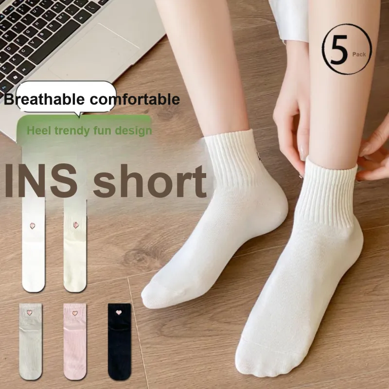 AUGUST Mid Calf Socks Women's 5 Pack-1