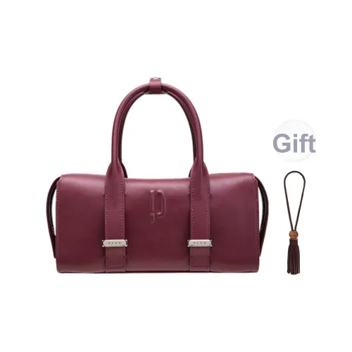 PECO Коровья кожа Бостонская сумка Женская Мокко Фиолетовый Золото