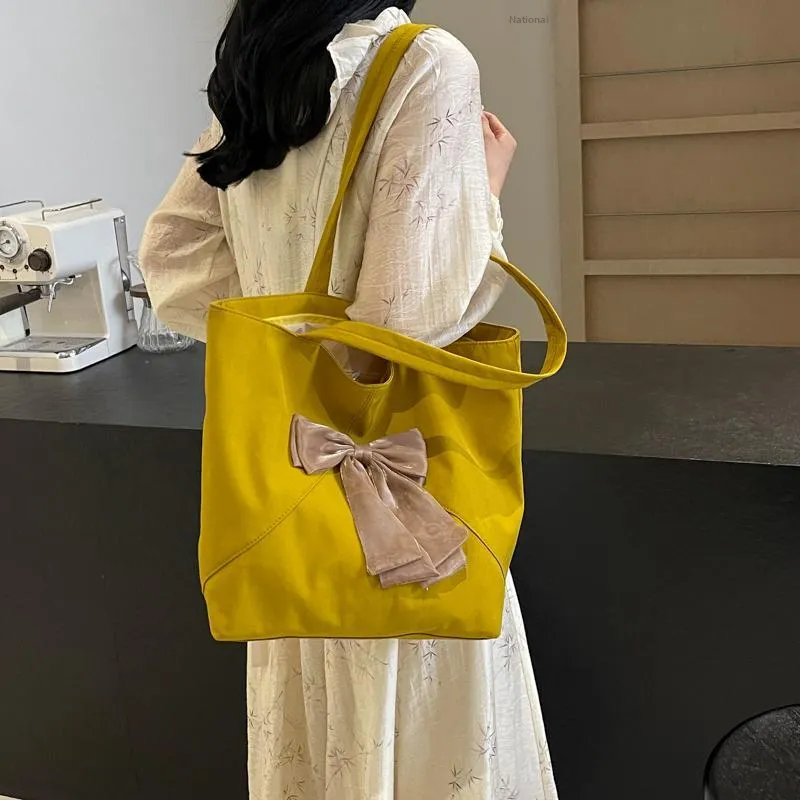 Iman's House Fabric Shoulder Bag Regular Women's Ecru/Pink/Yellow/Green/Black/Orange Red-11
