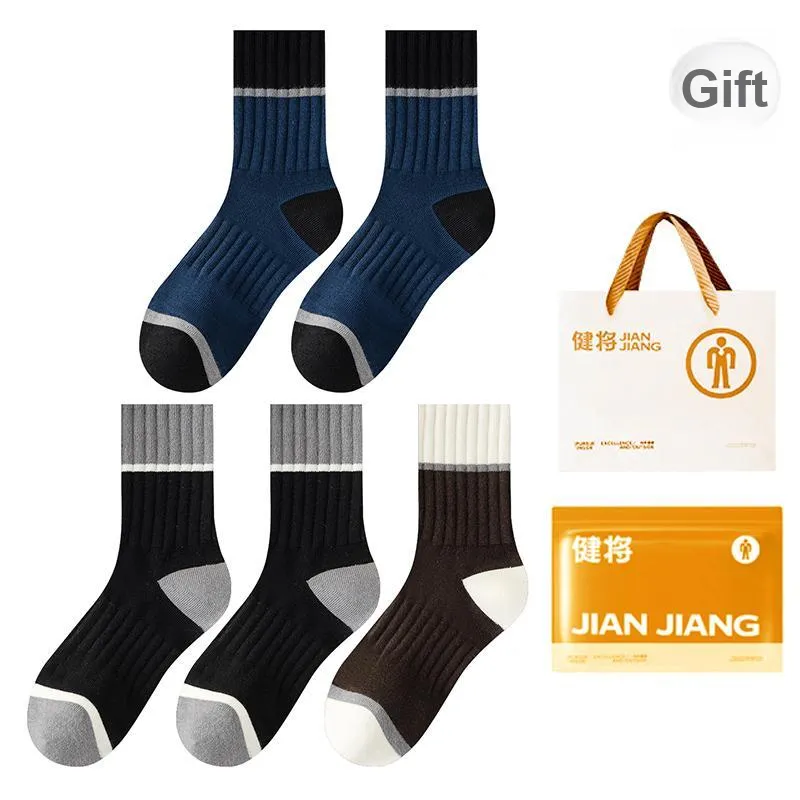 Master Mid Calf Socks Men's Shopping Bag 5 Pack-5