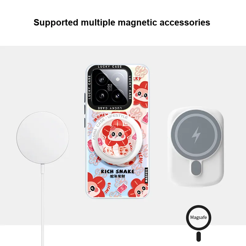Marsfield Acrylic Material Laser Magnetic Case Phone Cases Compatibility  Xiaomi 15/14/13 Pro-4