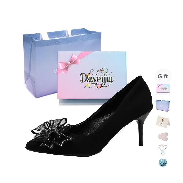Dawei's House High Heels Women's Black-24