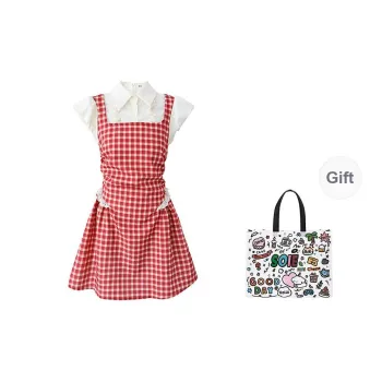 SOIE Short Sleeved Dress Women's Red