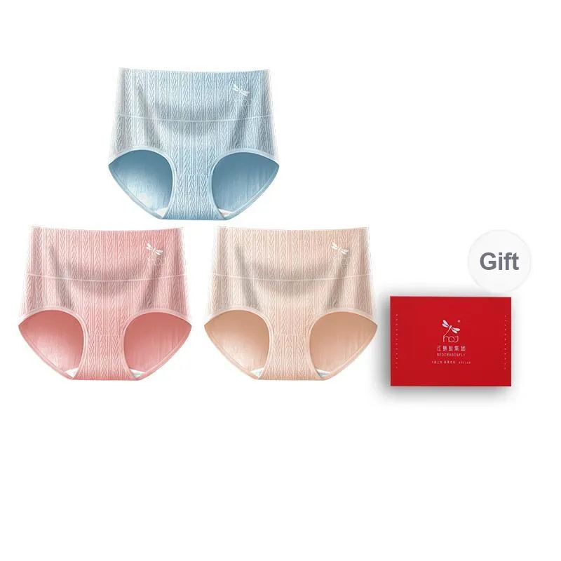 RED DRAGONFLY Cotton Panties Women's 3 Pack Gift Box Set-13