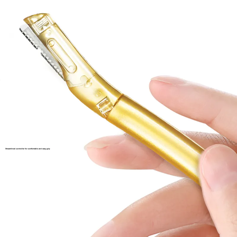 KOOBAPLUS Eyebrow Razor Swedish Blade Beginner Anti Scratch Eyebrow Razor Beauty Tool 2 Pcs-3