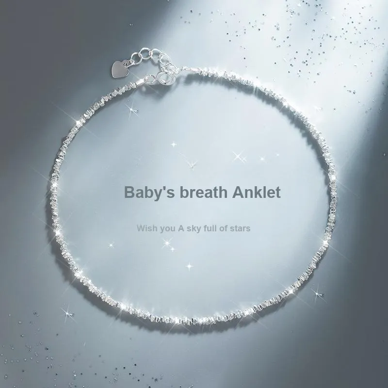 SFER S925 Silver Anklets Women's-2