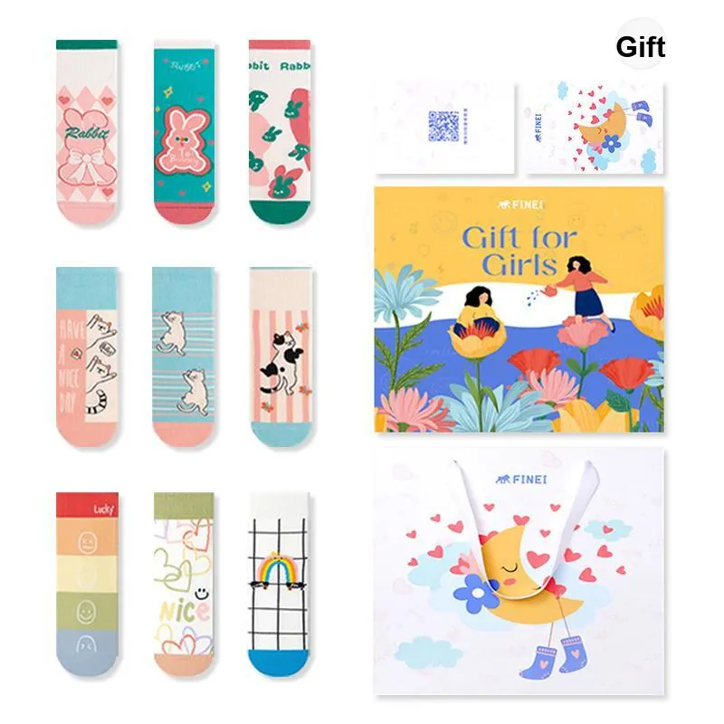 FINEI Ankle Socks Unisex Box 9 Pack