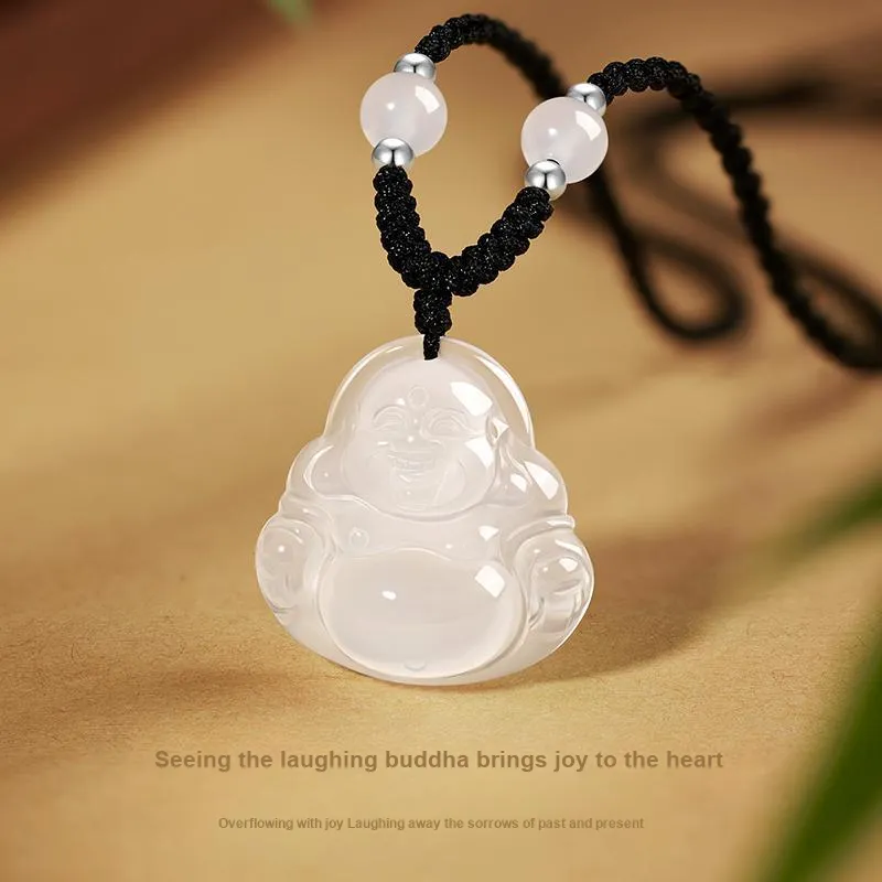 Central Fashion Chalcedony Jade Necklaces Women's-2