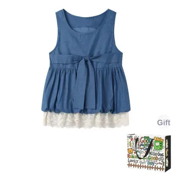 PZHK Tank Tops Women's Blue Shopping Bag Included