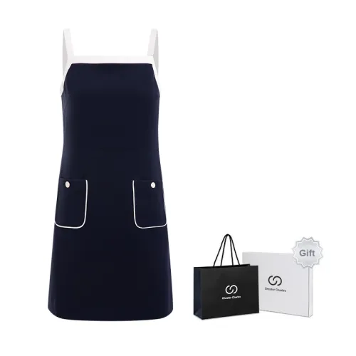 Chester Charles Slip Dresses Women's Navy Blue