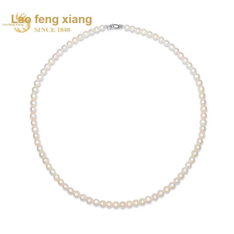 Lao Feng Xiang Pearl Necklaces Women's-1