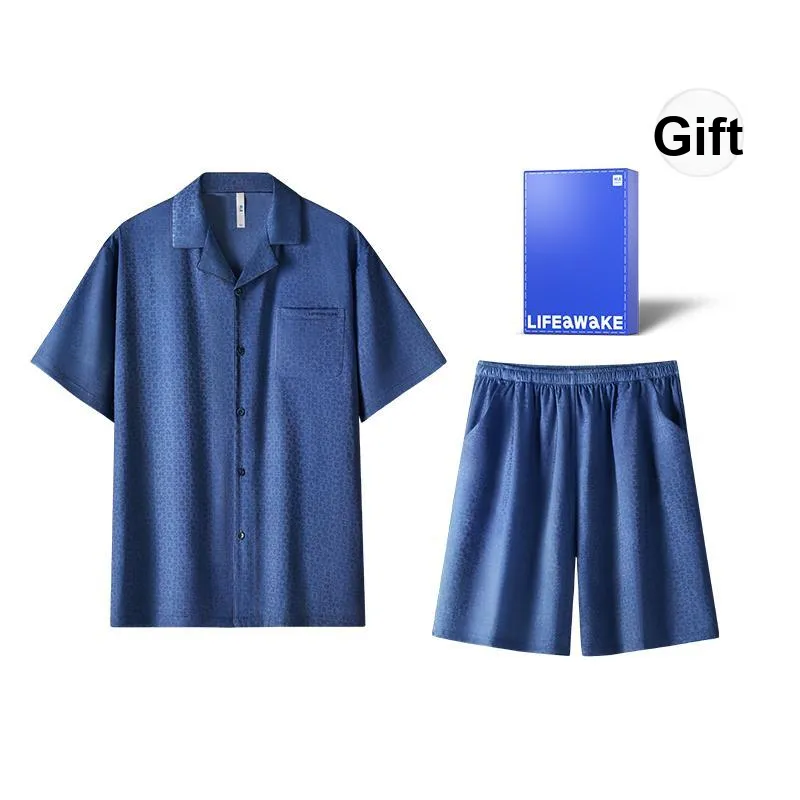 HLA x CHENZHEYUAN Pajama Set Men's Solid Color-0
