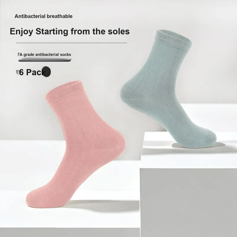 ROBINHOOD Mid Calf Socks Women's 6 Pack-1