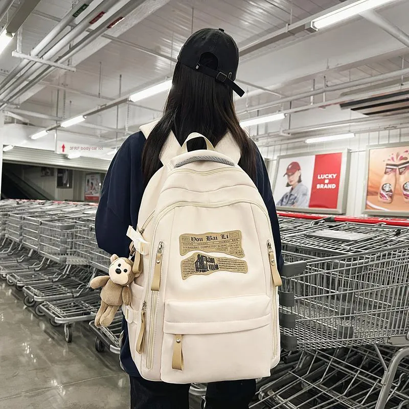Yalu Nylon Backpack Regular Unisex Multicolor-3
