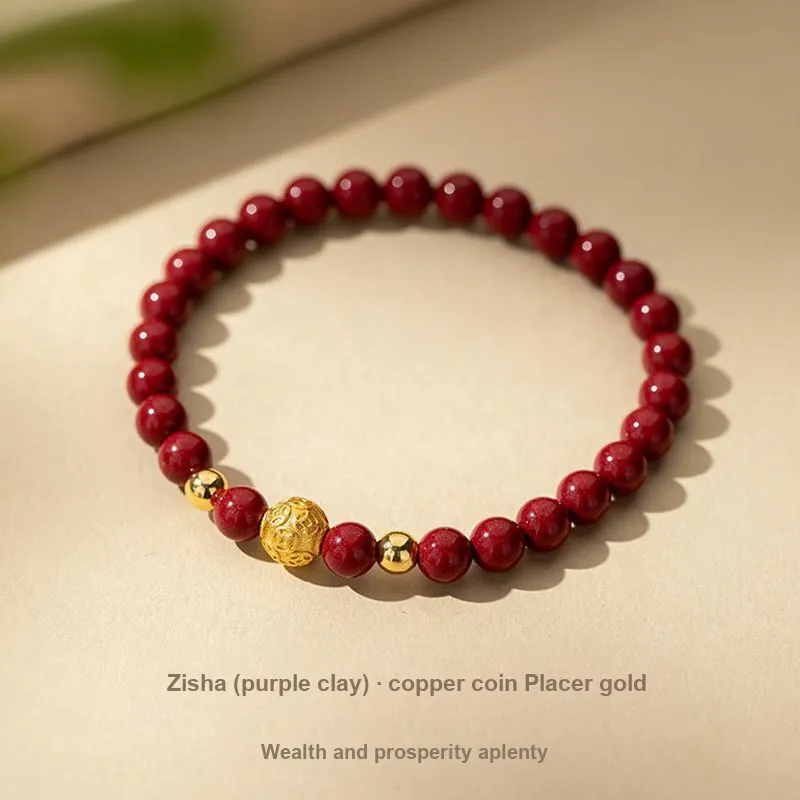 Encounter Gift Reconstructed Cinnabar Bracelets Unisex-6