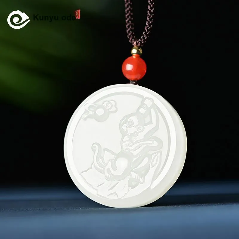 KUNYUYAO Pendants Pale Greenish White Jade Unisex-21