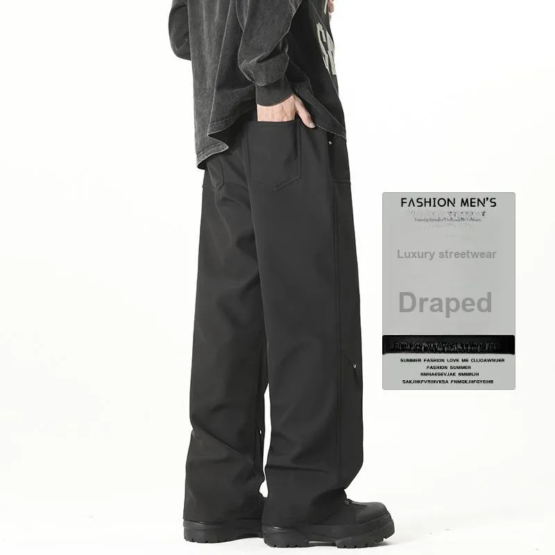 FOR FEAR THAT Casual Pants Unisex Premium Black Upgraded 2.0-2