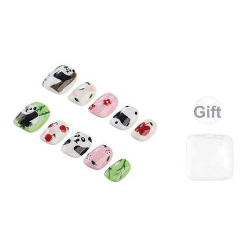 BDQC HAND DRAWN Дофаминовая одежда False Nail Короткий LADDER Свежий Jump Цвет Милый 15mm