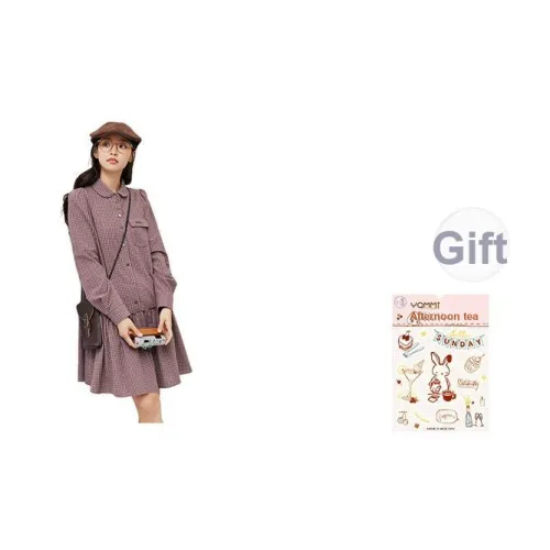 ZIHAN Длинное платье с длинными рукавами женское