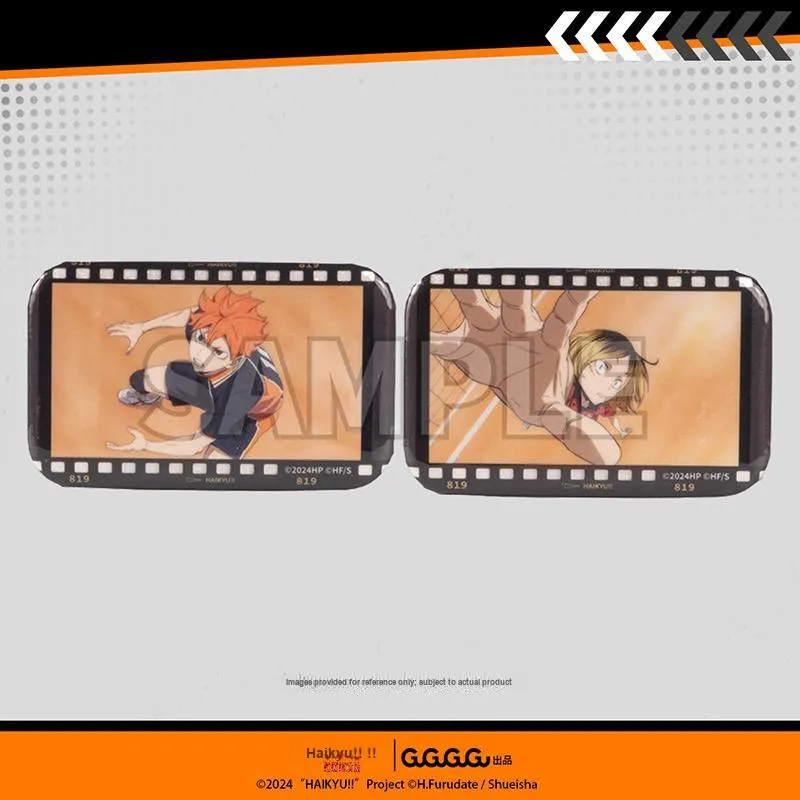 GuGuGuGu Haikyuu!! Characters Battle At The Dump A Square Tinplate Depicting The Scene. Badges-3