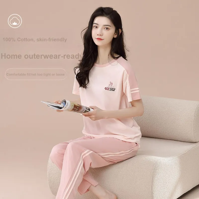 Aidai Pajama Set Women's Light Pink-1
