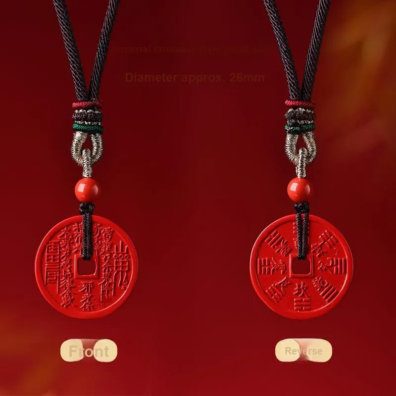 ZHIZUO Natural Cinnabar Pendants Unisex-1