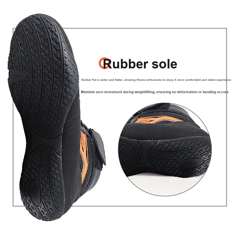 MUAYTHAI DRACULA Boxing Shoes Cushioning, Slip Resistant, Abrasion Resistant Coverage Rubber Sole Unisex-8