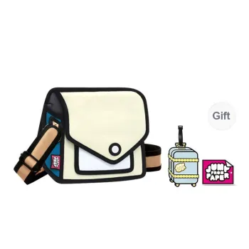 JumpFromPaper Oxford Mini Crossbody Bag Shoulder Bag Regular Women's Beige/Watermelon Red/Neon Green