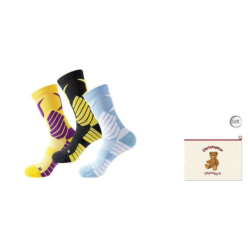 Caramella Basketball Socks Men's Shopping Bag Combo Set-10