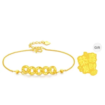 Lao Feng Xiang S925 Silver Bracelets Women's