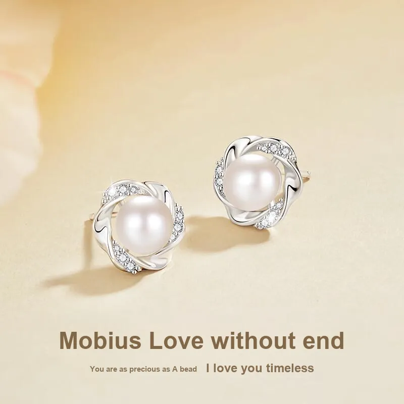 QUIET LOVE S925 Silver Stud Earrings Women's-5