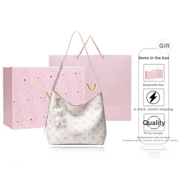 NUCELLE PVC Shoulder Bag, Commute HOBO Bag, Single Shoulder Crossbody Bucket Bag Large Size Women's Multicolor