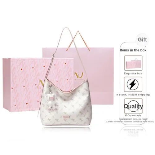 NUCELLE PVC Shoulder Bag, Commute HOBO Bag, Single Shoulder Crossbody Bucket Bag Large Size Women's Multicolor