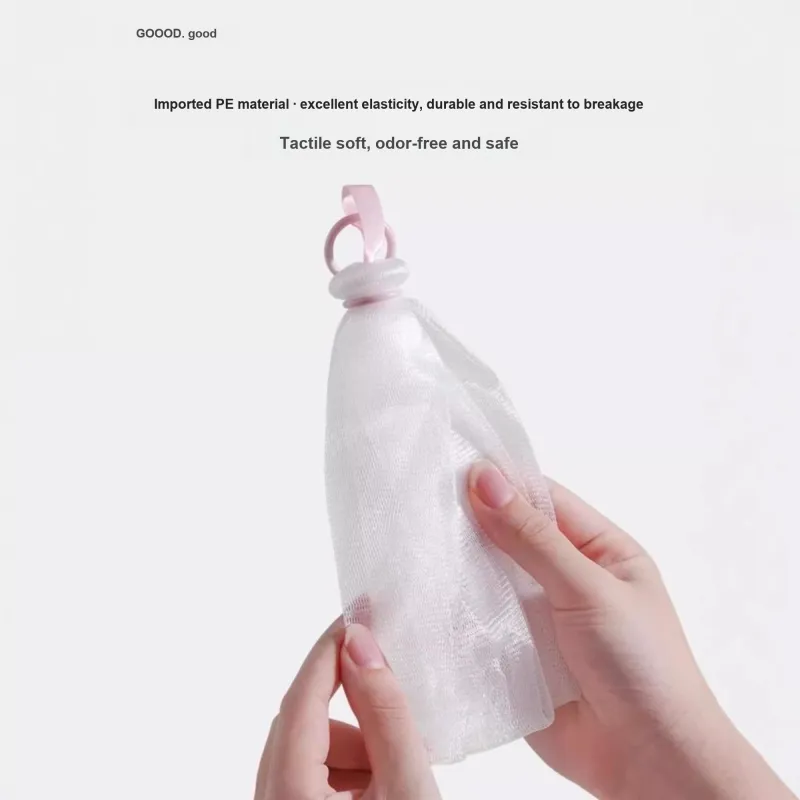 Goodgudi Creamy Texture Foam Net Facial Cleansing Soap Shower Gel With Foaming Net And Mesh Pocket-6